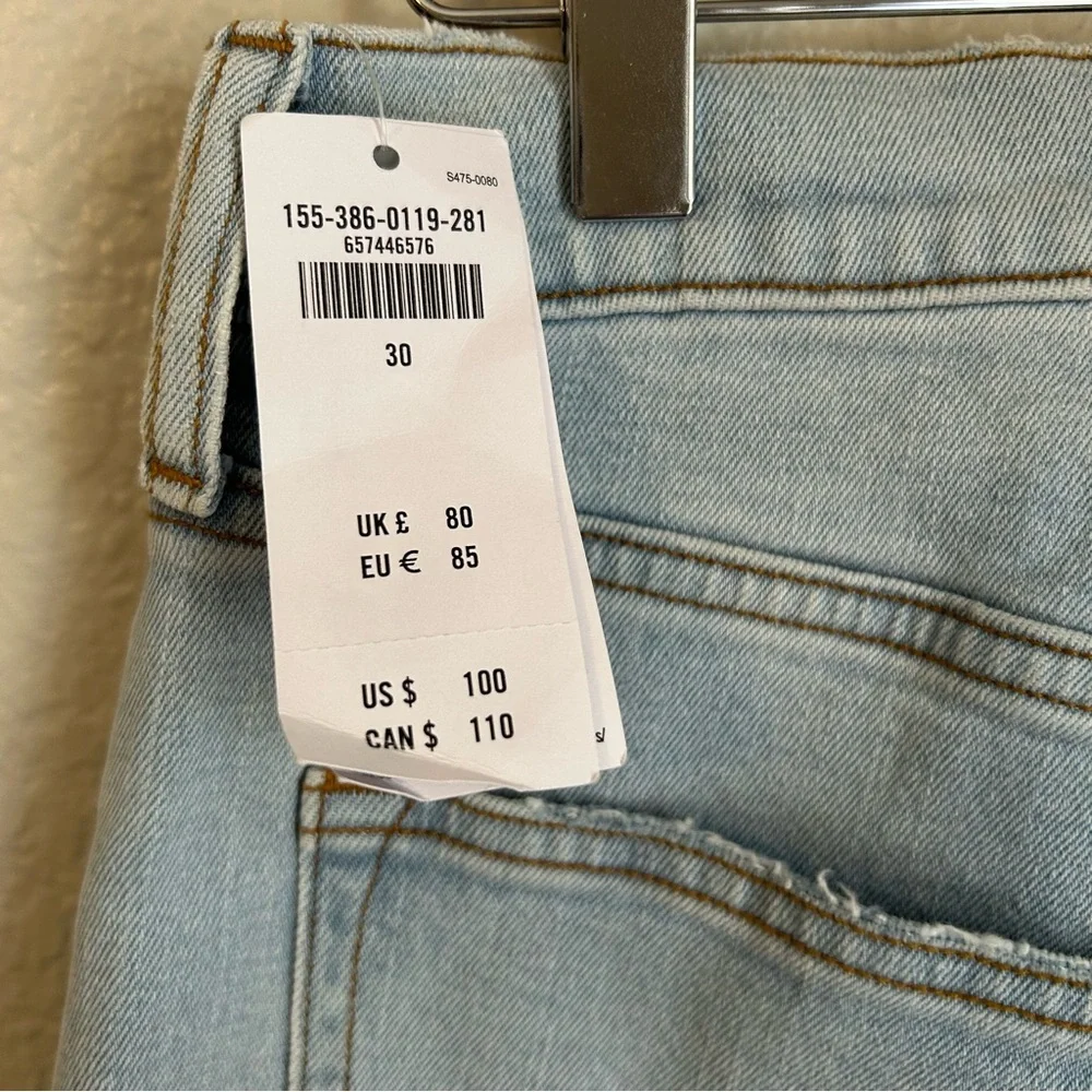 NWT, Abercrombie & Fitch Curve Love The Ankle Straight Ultra High Rise Jeans, 30 - Picture 7 of 11